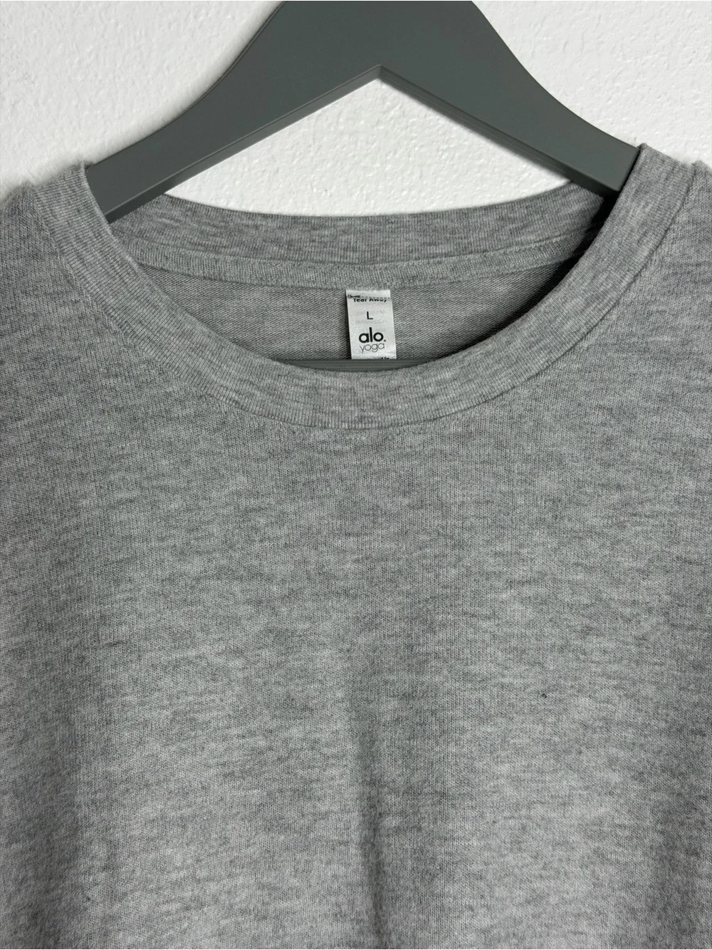 ALO Yoga Long Sleeve Crewneck Top pullover oversized fit gray - women’s size L